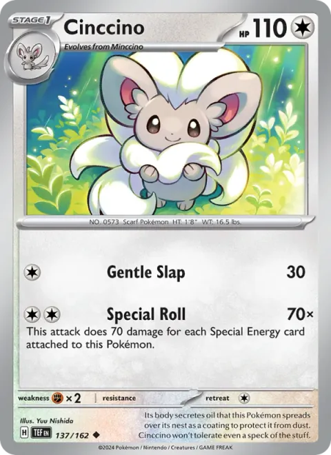 Cinccino, carte 137 de Temporal Forces