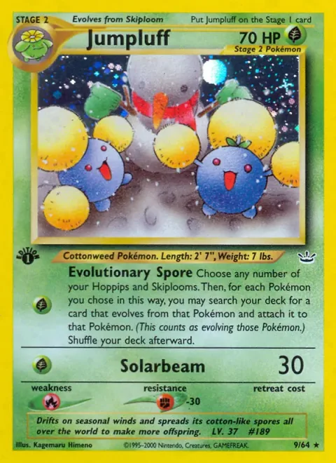 Jumpluff, carte 9 de Neo Revelation