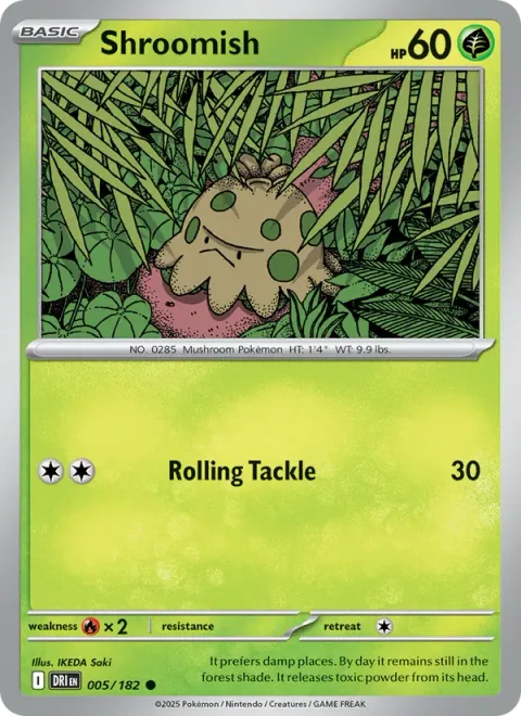 Shroomish, card 005 from Destined Rivals
