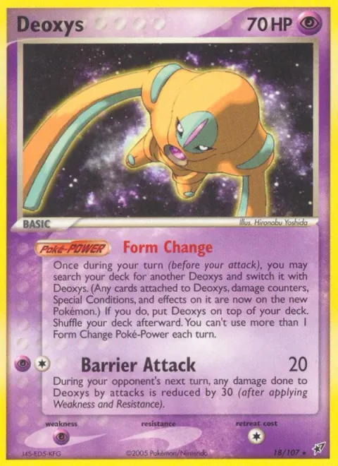 Deoxys, card 18 from Deoxys