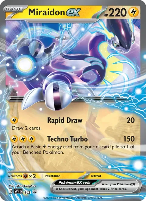 Miraidon ex, carte 143 de SVP Black Star Promos