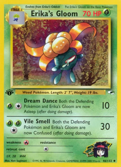 Erika's Gloom, card 46 from Gym Heroes