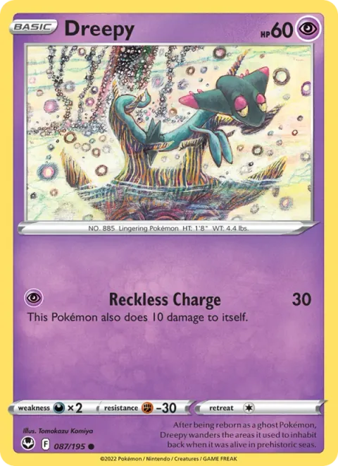Dreepy, carte 087 de Silver Tempest