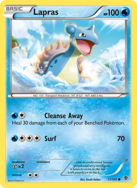 Lapras, carte 17 de Plasma Blast