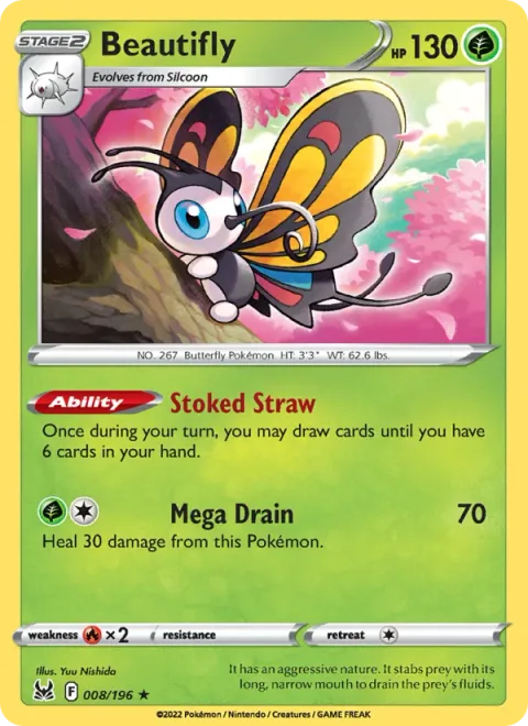 Beautifly, card 008 from Lost Origin