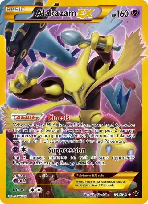 Alakazam EX, carte 125 de Fates Collide