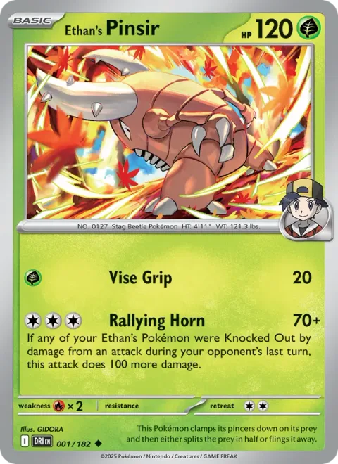 Ethan's Pinsir, carte 001 de Destined Rivals