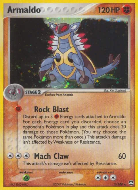Armaldo, card 3 from Power Keepers