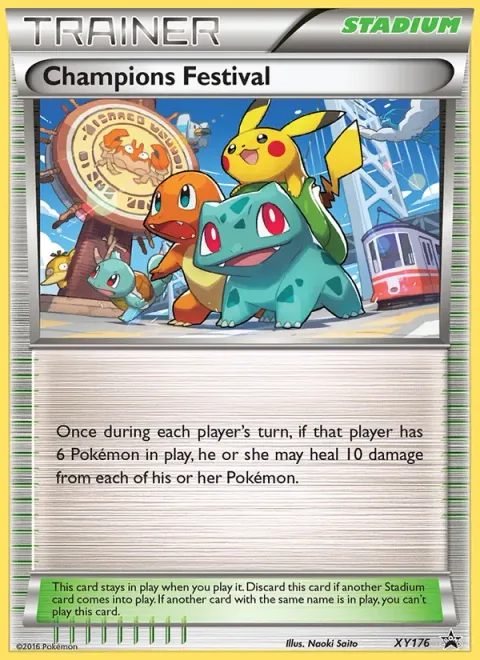 Champions Festival, card XY176 from XY Black Star Promos