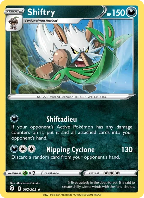 Shiftry, carte 97 de Evolving Skies