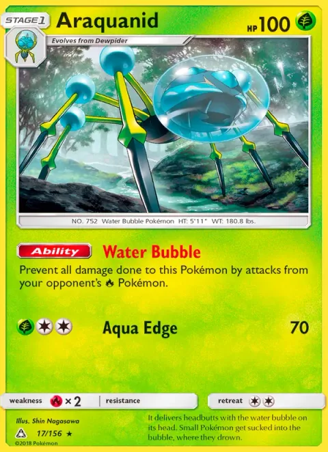 Araquanid, card 17 from Ultra Prism