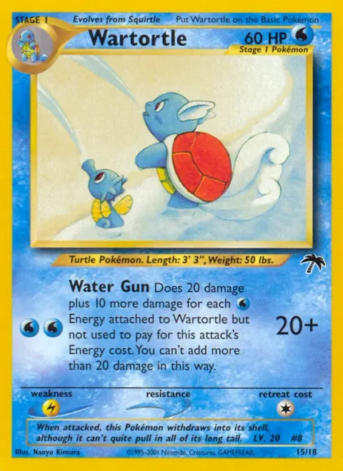 Wartortle, card 15 from Southern Islands