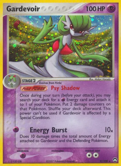 Gardevoir, card 9 from Power Keepers