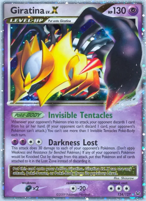 Giratina LV.X, card 124 from Platinum