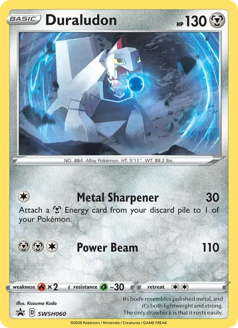Duraludon, card SWSH060 from SWSH Black Star Promos