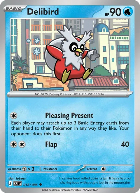 Delibird, carte 018 de Chaos Rising