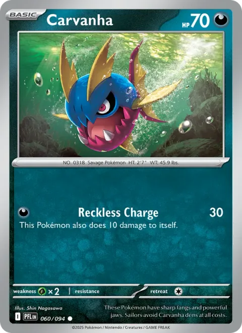 Carvanha, carte 060 de Phantasmal Flames