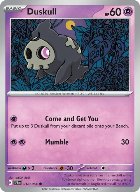 Duskull, card 018 from Shrouded Fable