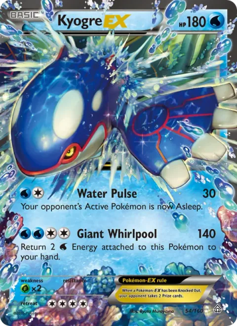 Kyogre EX, card 54 from Primal Clash