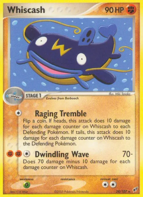 Whiscash, carte 28 de Deoxys