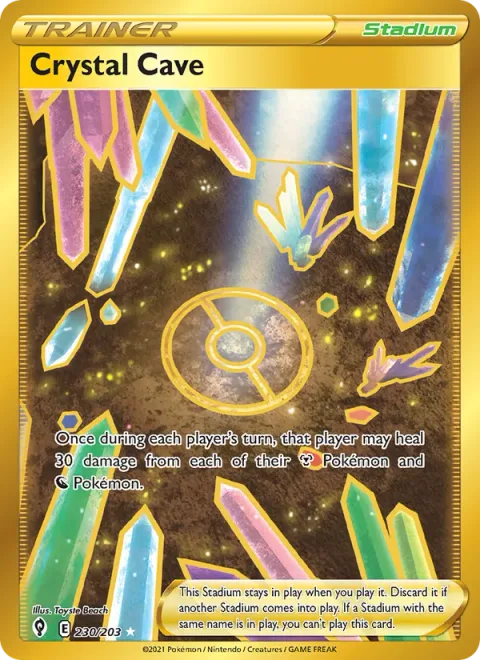Crystal Cave, card 230 from Evolving Skies