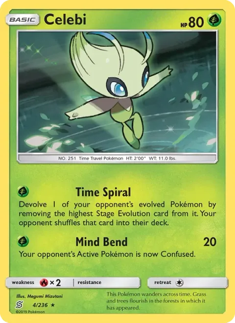 Celebi, card 4 from Unified Minds