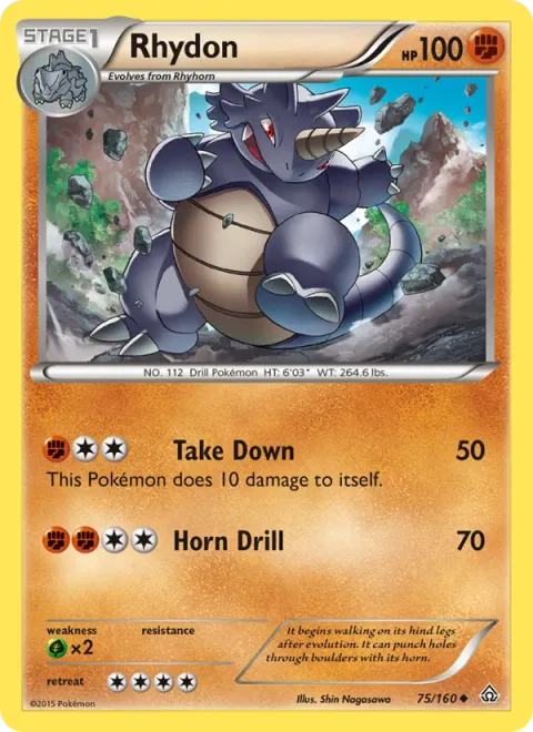 Rhydon, carte 75 de Primal Clash