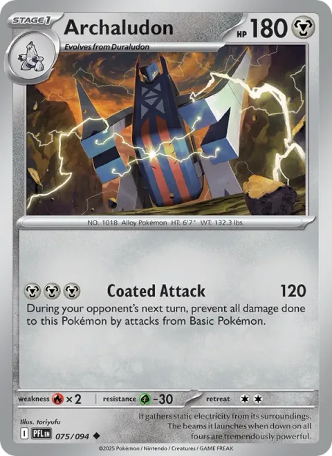 Archaludon, carte 075 de Phantasmal Flames