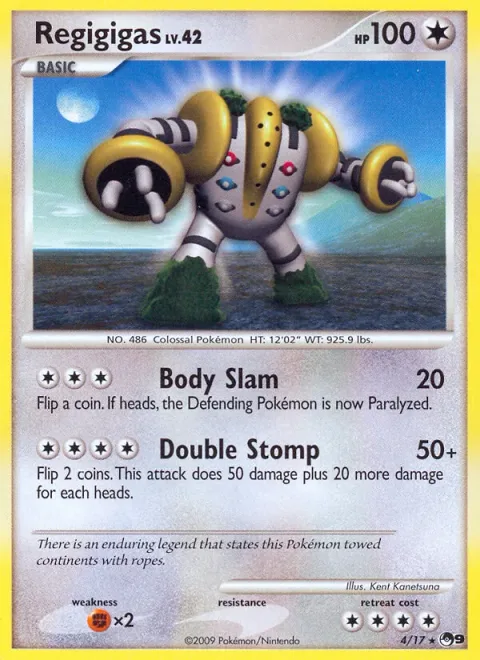 Regigigas, card 4 from POP Series 9