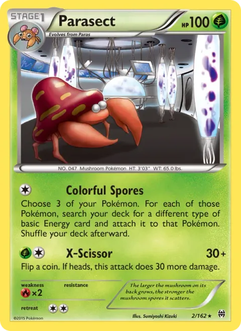 Parasect, card 2 from BREAKthrough