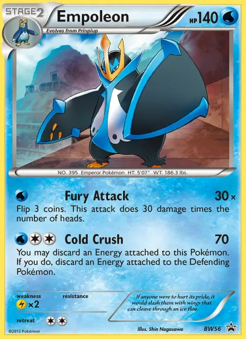 Empoleon, carte BW56 de BW Black Star Promos