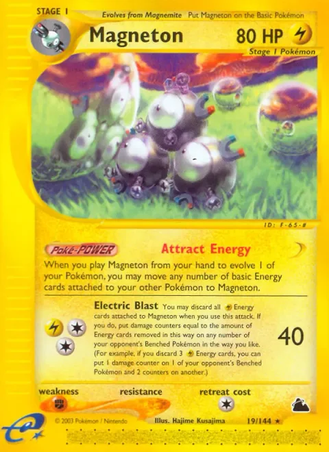 Magneton, card 19 from Skyridge