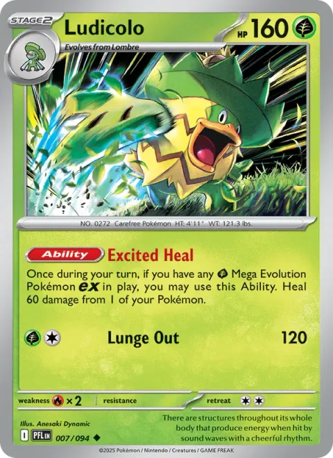 Ludicolo, carte 007 de Phantasmal Flames