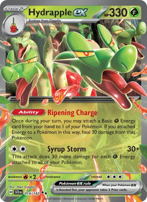Hydrapple ex, carte 014 de Stellar Crown