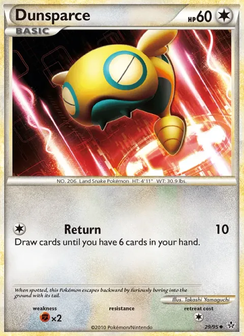 Dunsparce, card 29 from Unleashed