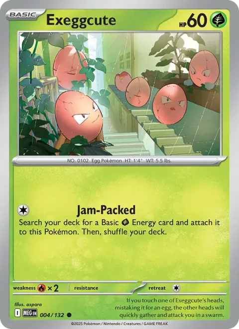 Exeggcute, card 004 from Mega Evolution