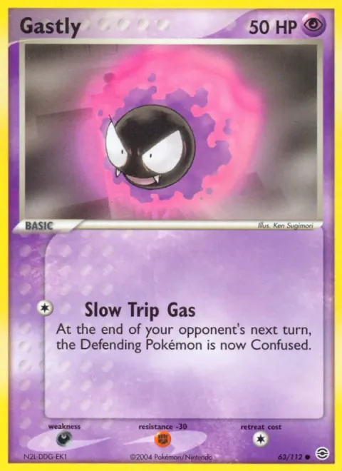 Gastly, carte 63 de FireRed & LeafGreen