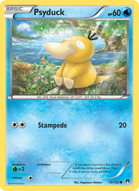 Psyduck, card 16 from BREAKpoint