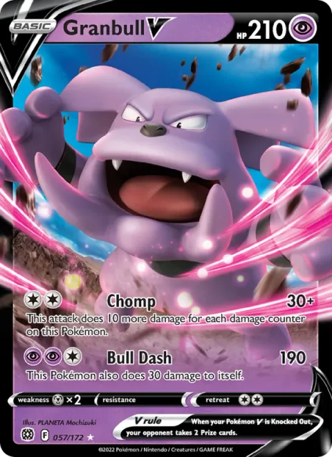 Granbull V, card 057 from Brilliant Stars