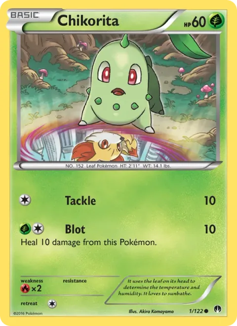 Chikorita, card 1 from BREAKpoint