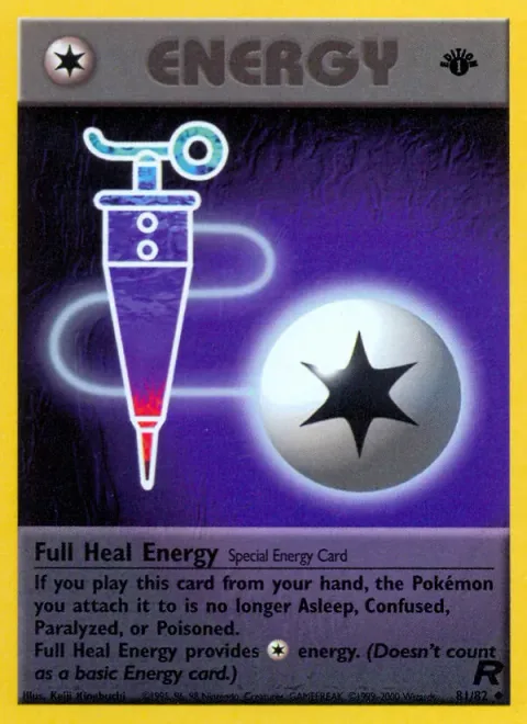 Full Heal Energy, carte 81 de Team Rocket
