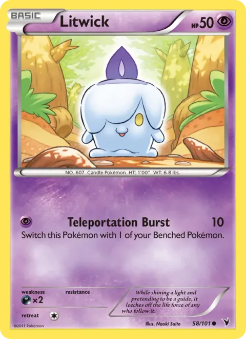 Litwick, card 58 from Noble Victories