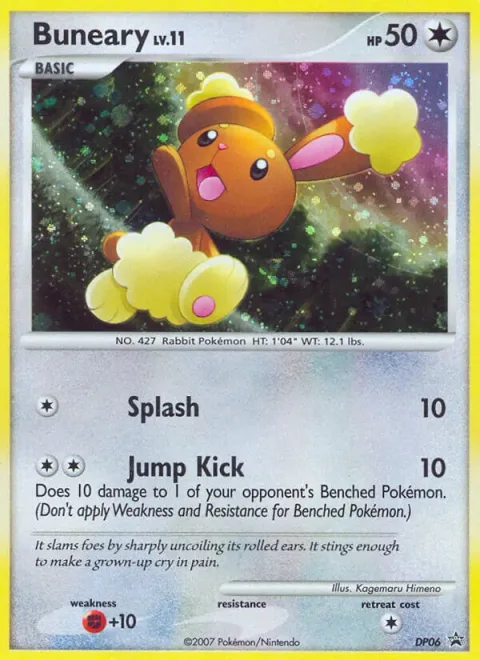 Buneary, card DP06 from DP Black Star Promos