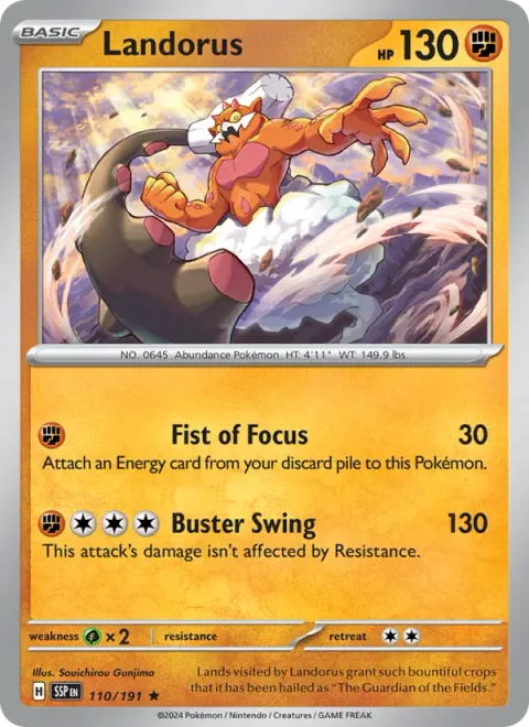 Landorus, carte 110 de Surging Sparks