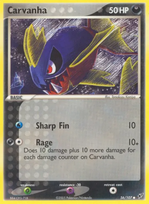 Carvanha, card 56 from Deoxys