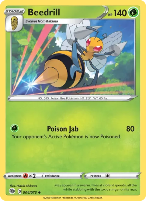 Beedrill, card 4 from Champion's Path