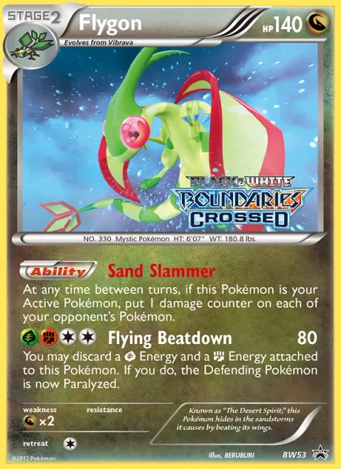 Flygon, carte BW53 de BW Black Star Promos