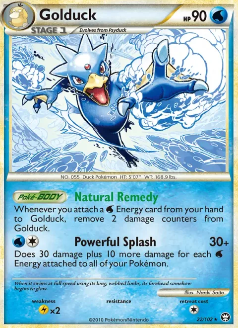 Golduck, carte 22 de Triumphant