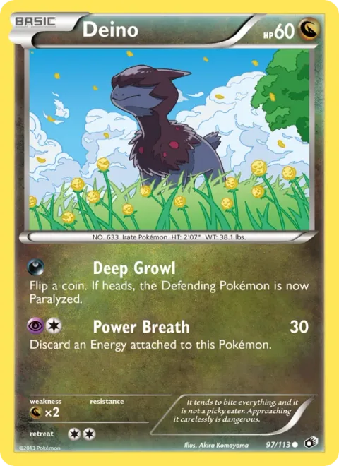 Deino, carte 97 de Legendary Treasures
