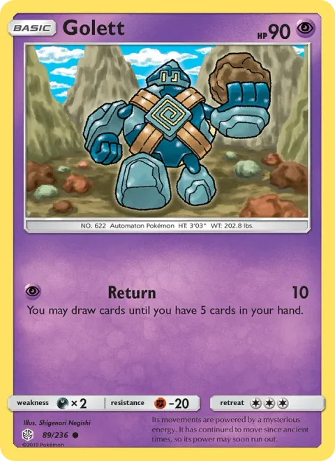Golett, card 89 from Cosmic Eclipse
